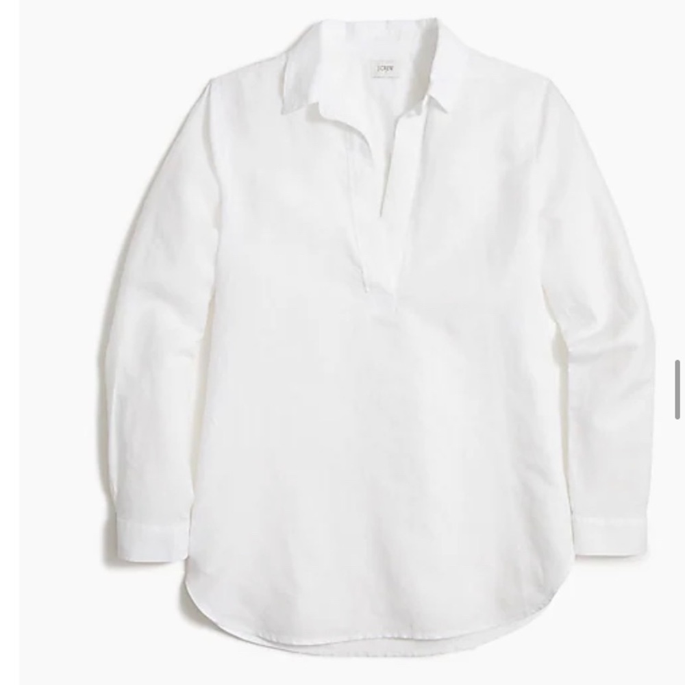 Jcrew factory linen cotton popover tunic